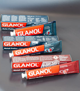 GLANOL ® Profi&#8209;Kombi (2x&nbsp;Metallpolitur + 1x&nbsp;Lackpflege)