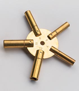 Universalschlüssel - Stern-Schlüssel - Multi-Schlüssel für Pendulen, Gr.&nbsp;4&#8209;6&#8209;8&#8209;10&#8209;12