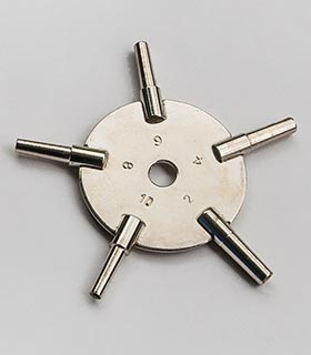 Universalschlüssel - Stern-Schlüssel - Multi-Schlüssel für Taschenuhren Gr.&nbsp;2&#8209;4&#8209;6&#8209;8&#8209;10